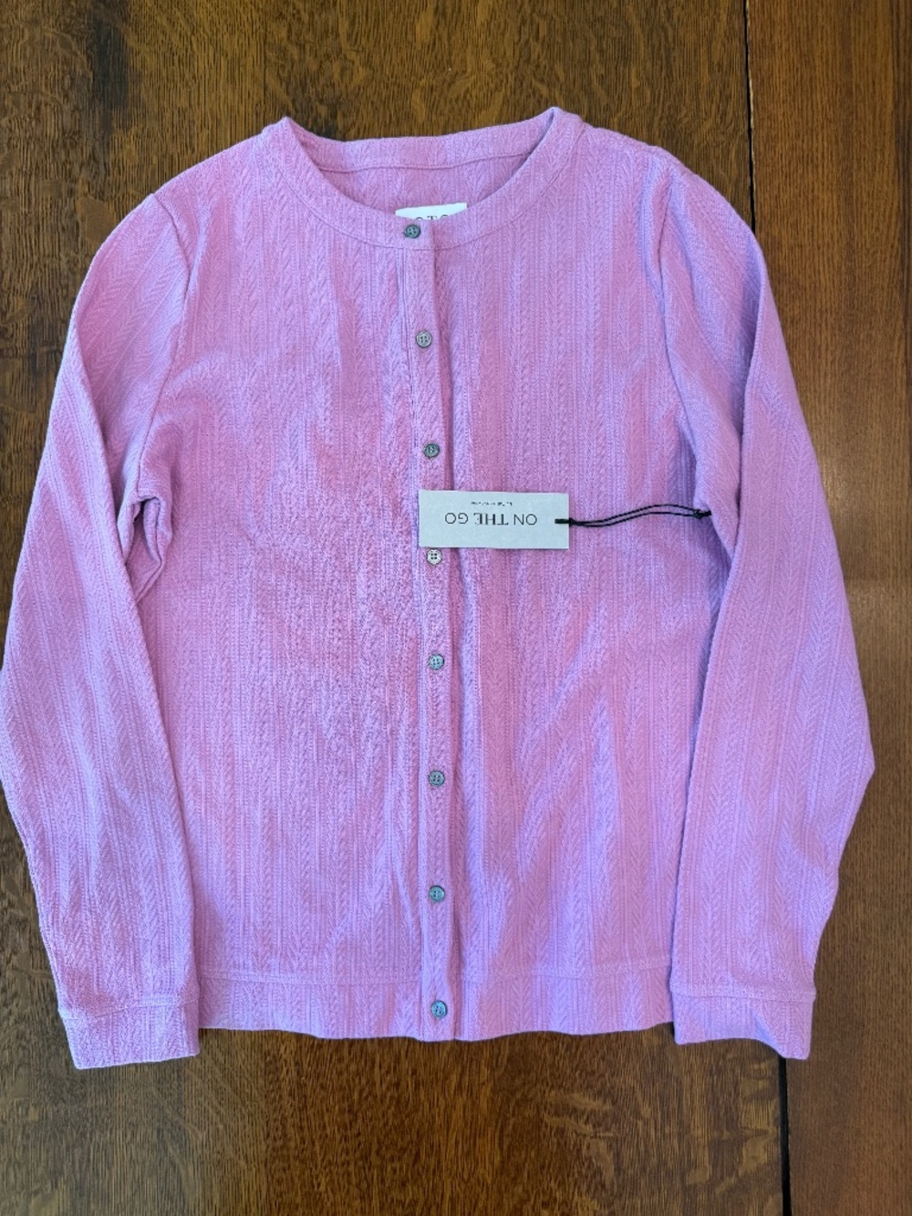 OTG On The Go by Tail Activewear Eliz Crewneck Cardigan Soft Orchid Size M